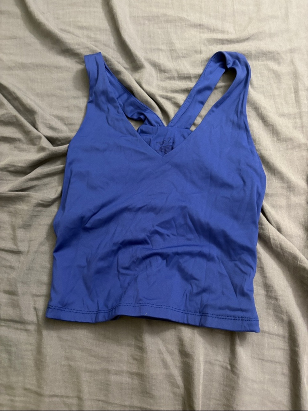 Rue21 Cobalt Blue V-Neck Crop Tank